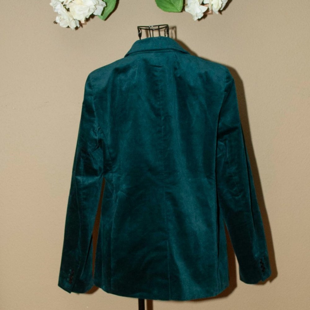 NWT J. Crew Velveteen Blazer in Old Forest size 6 - Picture 7 of 9